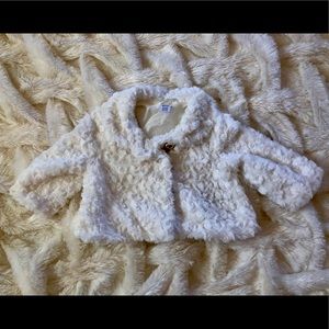 Janie & Jack Faux Fur Coat - 0-6 months